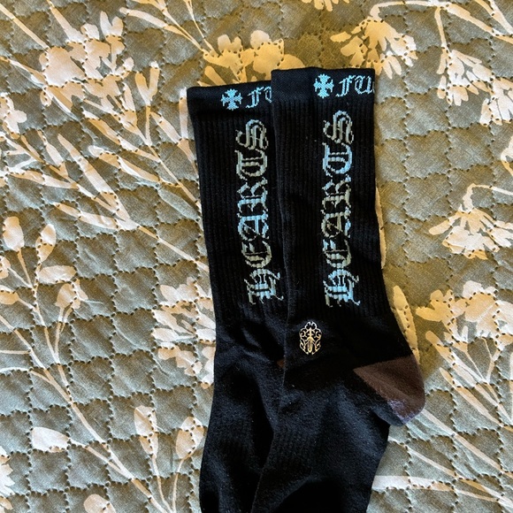 Chrome Hearts Socks Bundle Black and Blue/White/Yellow Casual Socks NWOT!!! - Picture 1 of 10